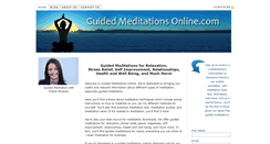 Desktop Screenshot of guidedmeditationsonline.com