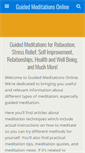 Mobile Screenshot of guidedmeditationsonline.com